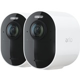 Arlo Ultra 2 Spotlight Exterior 3840 x 2160 Pixeles Pared, Cámara de vigilancia blanco/Negro, Exterior, Inalámbrico, Amazon Alexa & Google Assistant, FCC, CE, IC, EuP1275, WERCS, Pared, Negro, Blanco