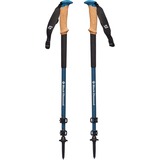 Black Diamond ALPINE CARBON CORK WR bastón de trekking Plegable, Aparato para fitness negro/Azul, Plegable, Senderismo, Senderismo, Agarre tipo I, Corcho, Carbon Fiber, 500 g