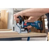 Bosch Fresadora de espigas plana a batería GFF 18V-22 Professional Solo, 18 voltios, Esamblaje con galleta azul/Negro