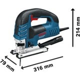 Bosch GST 150 BCE power jigsaws 780 W 2,7 kg, Sierra de calar azul, 15 cm, 2 cm, 1 cm, Corriente alterna, 780 W, 4 m