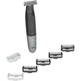 Braun Series X XT5200 Face + Body + Travel, Cortapelo para barba negro/Plateado