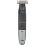 Braun XT5200 Negro, Plata Níquel-metal hidruro (NiMH), Cortapelo para barba negro/Plateado, Negro, Plata, Rectángulo, 1 mm, 5 mm, Barba, Cara, Batería