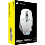 Corsair M65 RGB ULTRA Wireless, Ratones para gaming blanco/Gris claro