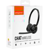 Creative Chat Inalámbrico, Auriculares con micrófono negro
