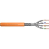 Digitus Cable de instalación de par trenzado CAT 7 S-FTP, AWG 23/1 naranja, AWG 23/1, 250 m, Cat7, S/FTP (S-STP)