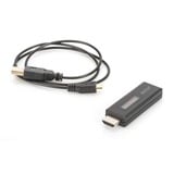 Digitus DA-70469 generador de video de prueba HDMI, Instrumento de medición negro, 22 mm, 70 mm, 12 mm, 15 g