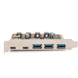 Digitus Tarjeta PCIe 2x USB-C + 3x USB A, Tarjeta de interfaz 