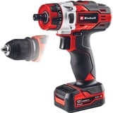 EINHELL Atornillador inalámbrico TE-CD 12/1 X-Li, 12 Voltios, Taladro/destornillador rojo/Negro