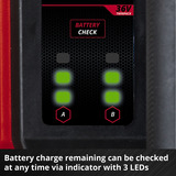 EINHELL Bomba de jardín automática a batería AQUINNA 36/38 F LED AUTOMATIC, 36Volt (2x18V) rojo/Negro