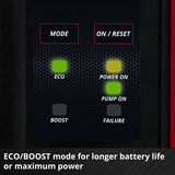 EINHELL Bomba de jardín automática a batería AQUINNA 36/38 F LED AUTOMATIC, 36Volt (2x18V) rojo/Negro