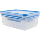 Emsa 508567 recipiente de almacenar comida Rectangular Caja Transparente 3 pieza(s) transparente/Azul, Caja, Rectangular, Transparente, Polipropileno (PP), Elastómero termoplástico (TPE), Alemania, 195 mm