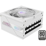 GIGABYTE AORUS ELITE P850W ICE Fuente de Alimentación - PCIe 5.0, 80 PLUS Platinum, Diseño completamente modular, Ventilador de 120 mm, Compatible con ATX 3.0, Enchufe UE, Fuente de alimentación de PC blanco, 80 PLUS Platinum, Diseño completamente modular, Ventilador de 120 mm, Compatible con ATX 3.0, Enchufe UE, 850 W, 100 - 240 V, 50/60 Hz, 12 A, Activo, 125 W
