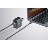 Intenso Intenso Power Adapter W100ACC GaN + C520C Cable, Cargador negro