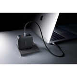 Intenso Intenso Power Adapter W100ACC GaN + C520C Cable, Cargador negro