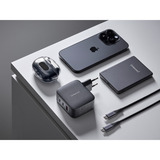 Intenso Intenso Power Adapter W100ACC GaN + C520C Cable, Cargador negro