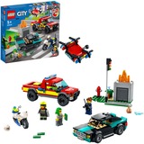 LEGO 60319 City Rescate de Bomberos y Persecución Policial, Set de Vehículos, Juegos de construcción Set de Vehículos, Juego de construcción, 5 año(s), Plástico, 295 pieza(s), 560 g