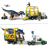LEGO Jurassic World Misiones Dinosaurio: Camión de Transporte del Allosaurus, Juegos de construcción Juego de construcción, 8 año(s), Plástico, 588 pieza(s), 1,02 kg