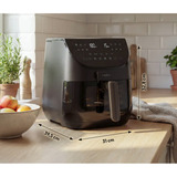 Medion Freidora de aire Life X20 MD 13060 XL, Freidora de aire caliente negro