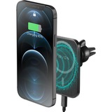 Nevox 2025 cargador de dispositivo móvil Negro Auto negro, Auto, USB, Cargador inalámbrico, Negro
