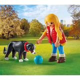 PLAYMOBIL My Life Mujer con Sennenhund, Juegos de construcción 
