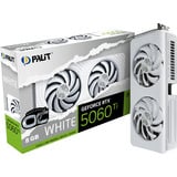 Palit GeForce RTX 5060 Ti OC WHITE 8GB, Tarjeta gráfica blanco