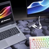 Sharkoon USB 3.0 Type C Multiport Adapter USB 3.2 Gen 1 (3.1 Gen 1) Type-C 5000 Mbit/s Gris, Estación de acoplamiento gris oscuro, USB 3.2 Gen 1 (3.1 Gen 1) Type-C, HDMI, USB 3.2 Gen 1 (3.1 Gen 1) Type-A, USB 3.2 Gen 1 (3.1 Gen 1) Type-C, USB 3.2 Gen 1 (3.1 Gen 1), MMC, SD, 5000 Mbit/s, Gris