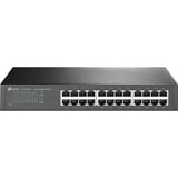 TP-Link TL-SG1024D No administrado Gigabit Ethernet (10/100/1000) Gris, Interruptor/Conmutador No administrado, Gigabit Ethernet (10/100/1000), Bidireccional completo (Full duplex), Montaje en rack, Minorista