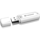 Transcend JetFlash elite 32GB JetFlash 370 unidad flash USB USB tipo A 2.0 Blanco, Lápiz USB blanco, 32 GB, USB tipo A, 2.0, Tapa, 8,5 g, Blanco