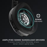 Turtle Beach Stealth 600 Negro Xbox Auriculares de Juego Inalámbricos con 80hr Batería, Altavoces de 50 mm y Bluetooth para Xbox Series X o S, Xbox One y PC, Auriculares para gaming negro, Altavoces de 50 mm y Bluetooth para Xbox Series X o S, Xbox One y PC, Inalámbrico, Juego, 20 - 20000 Hz, 320 g, Auriculares, Negro