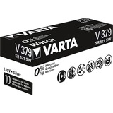 VARTA SR521 SW/SR63 SW/V379 1BL Batería de un solo uso Óxido de plata plateado, Batería de un solo uso, SR63, Óxido de plata, 1,55 V, 1 pieza(s), 14 mAh