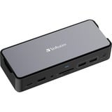 Verbatim CDS-15S Alámbrico USB 3.2 Gen 1 (3.1 Gen 1) Type-C Negro, Gris, Estación de acoplamiento aluminio/Negro, Alámbrico, USB 3.2 Gen 1 (3.1 Gen 1) Type-C, 100 W, 3,5 mm, 1000 Mbit/s, Negro, Gris