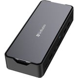 Verbatim CDS-15S Alámbrico USB 3.2 Gen 1 (3.1 Gen 1) Type-C Negro, Gris, Estación de acoplamiento aluminio/Negro, Alámbrico, USB 3.2 Gen 1 (3.1 Gen 1) Type-C, 100 W, 3,5 mm, 1000 Mbit/s, Negro, Gris