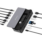Verbatim CDS-15S Alámbrico USB 3.2 Gen 1 (3.1 Gen 1) Type-C Negro, Gris, Estación de acoplamiento aluminio/Negro, Alámbrico, USB 3.2 Gen 1 (3.1 Gen 1) Type-C, 100 W, 3,5 mm, 1000 Mbit/s, Negro, Gris