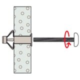 fischer HM 6x65 S, Pasador plateado