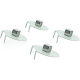 fischer Press2fix garra magnética 4 piezas, Gancho plateado