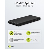 goobay 58481, Splitter HDMI negro