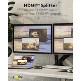 goobay 58481, Splitter HDMI negro