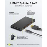 goobay 58481, Splitter HDMI negro