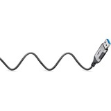 goobay Cable adaptador Ethernet USB-A 3.2 Gen1 > RJ-45, Slim negro/Gris