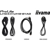 iiyama ProLite LH6541UHS-B1AG, Pantalla de gran formato negro brillante