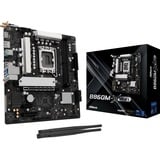 ASRock B860M-X WiFi, Placa base negro/Plateado