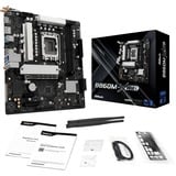 ASRock B860M-X WiFi, Placa base negro/Plateado