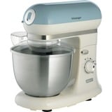 Ariete 1588/05 Batidora de varillas 1200 W Azul claro, Robot de cocina celeste/Crema, Batidora de varillas, Azul claro, Amasar, Mezcla, 5,5 L, Giratorio, CE