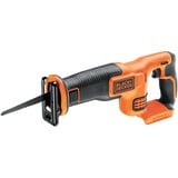 BLACK+DECKER Black+Decker Li-Ion Akku-Säbelsäge (18V, 22 mm Hublänge, max. 110 mm Schnitttiefe, flexibler Sägeschuh, ergonomische Griffgummierung, ohne Akku und Ladegerät) BDCR18N, Sierra de sable naranja/Negro, 22 mm Hublänge, max. 110 mm Schnitttiefe, flexibler Sägeschuh, ergonomische Griffgummierung, ohne Akku und Ladegerät) BDCR18N