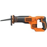 BLACK+DECKER Black+Decker Li-Ion Akku-Säbelsäge (18V, 22 mm Hublänge, max. 110 mm Schnitttiefe, flexibler Sägeschuh, ergonomische Griffgummierung, ohne Akku und Ladegerät) BDCR18N, Sierra de sable naranja/Negro, 22 mm Hublänge, max. 110 mm Schnitttiefe, flexibler Sägeschuh, ergonomische Griffgummierung, ohne Akku und Ladegerät) BDCR18N