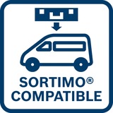 Bosch 1600A038TU, Caja de herramientas azul/Rojo