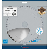 Bosch 2 608 837 734 hoja de sierra circular 25,4 cm 1 pieza(s) Madera noble, Madera blanda, 25,4 cm, 3 cm, 1,6 mm, 6000 RPM, 2,2 mm