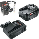 Bosch Set de inicio de batería 18V 1x 6,0Ah + cargador rápido AL 18V-44, Conjunto negro