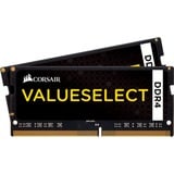 Corsair ValueSelect ValueSelect 16GB DDR4-2133 módulo de memoria 2 x 8 GB 2133 MHz, Memoria RAM negro, 16 GB, 2 x 8 GB, DDR4, 2133 MHz, 260-pin SO-DIMM