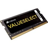 Corsair ValueSelect ValueSelect 16GB DDR4-2133 módulo de memoria 2 x 8 GB 2133 MHz, Memoria RAM negro, 16 GB, 2 x 8 GB, DDR4, 2133 MHz, 260-pin SO-DIMM